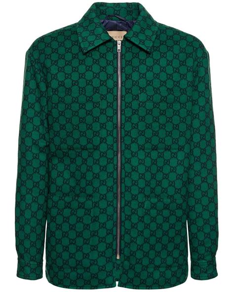 bombers homme gucci|GUCCI Monogrammed Padded Wool.